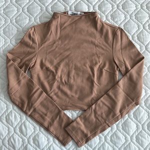 Tiger Mist Cropped Turtleneck